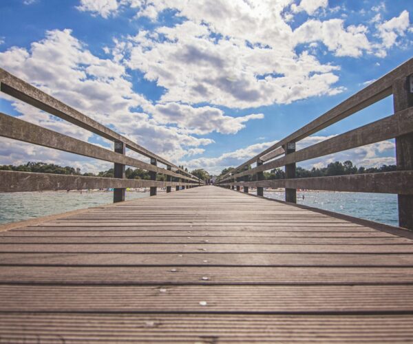 boardwalk by water