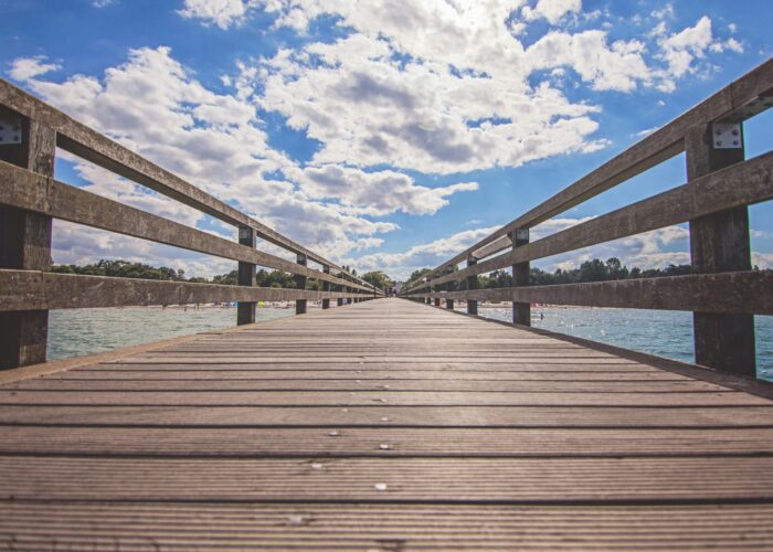 boardwalk by water