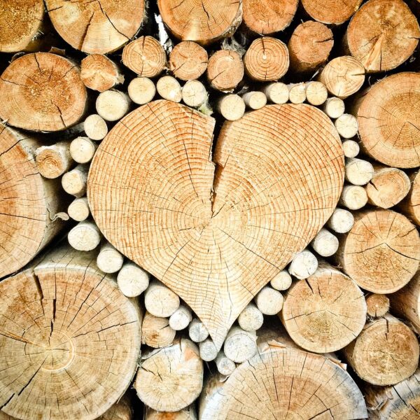 wood heart