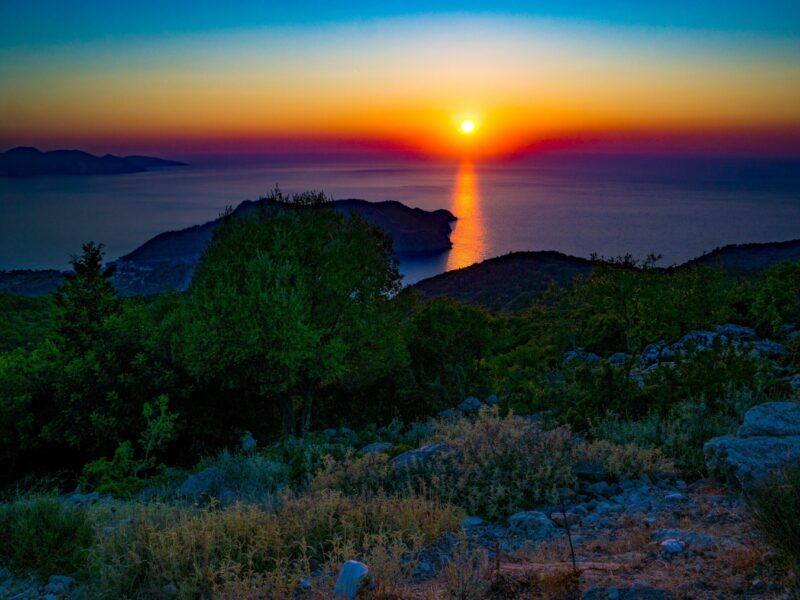 greece sunset